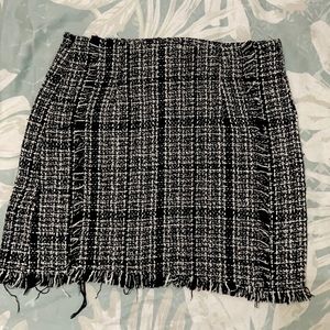 BUNDLE: Shein skirt & Plaid paperbag skinny pants